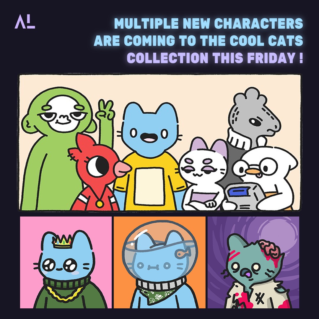  More Cool Cats NFTs Characters Coming to their Universe This Friday!