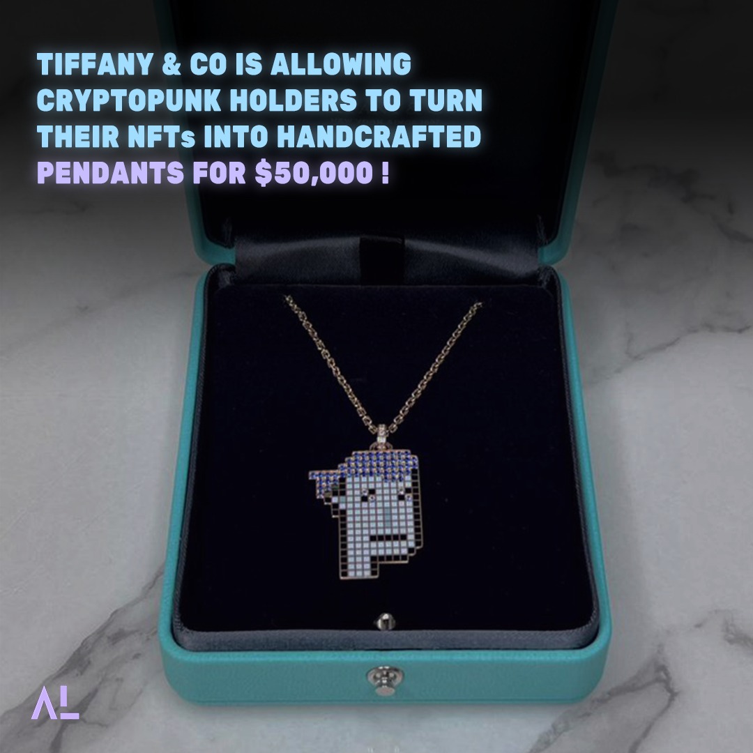  Tiffany & Co Launches $50K CryptoPunk Pendants, Here Are The Details!